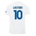 Inter Milan Lautaro Martinez #10 Bortedrakt 2023-24 Korte ermer